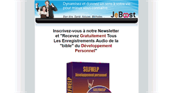 Desktop Screenshot of developpement-personnel.jeboost.com
